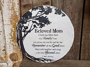 Memorial Garden Stone, "Beloved Mom"