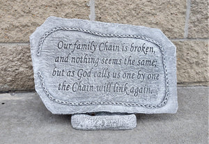 Memorial Garden Stone, Family Chain