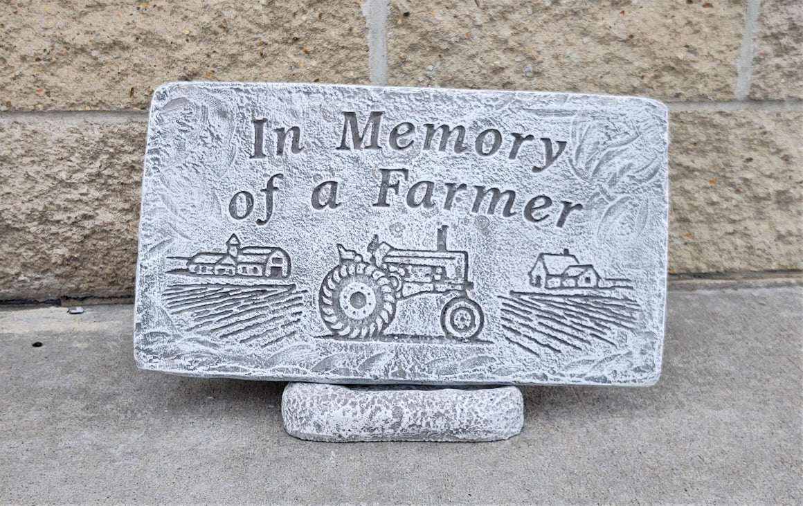 Memorial Garden Stone, In Memory of a Farmer