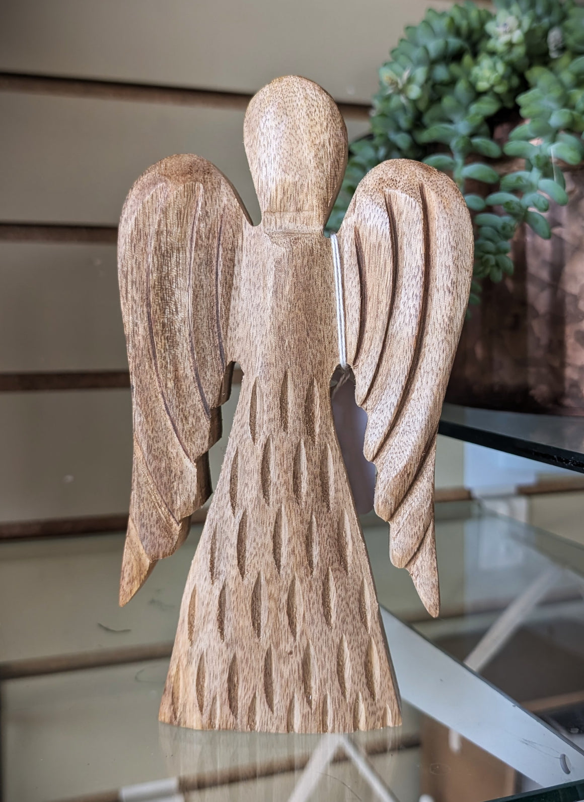 Small Memorial Wooden Angel