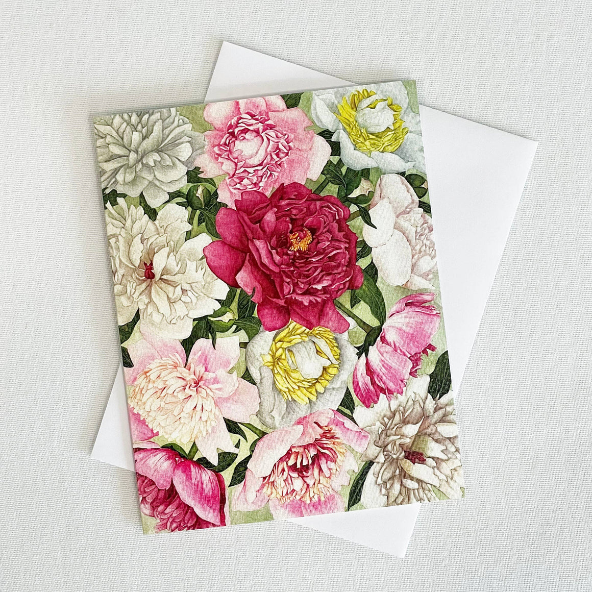 Peony Greeting Card
