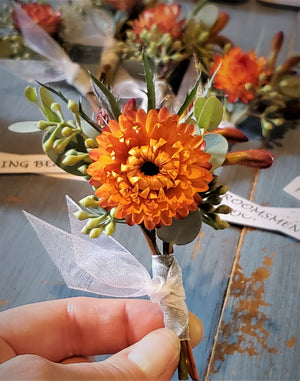 Dried Flower Boutonniere - Homecoming/Prom