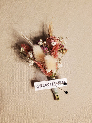 Dried Flower Boutonniere - Homecoming/Prom