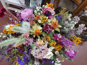 Large Dried Flower Wedding Bridal Bouquet