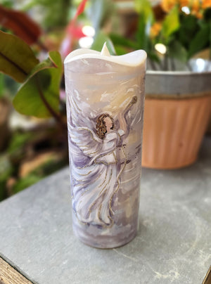Angel Flameless Candles, Battery Operated