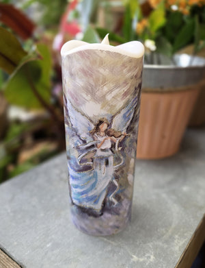 Angel Flameless Candles, Battery Operated