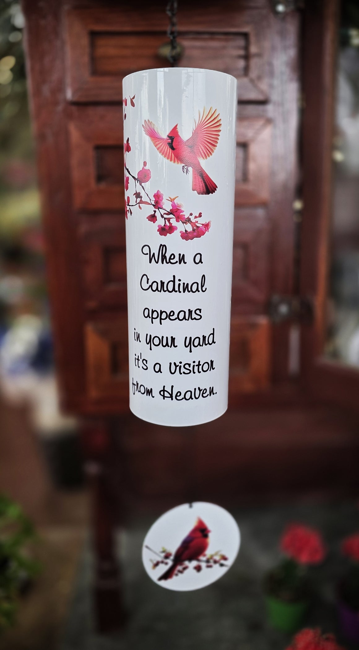 Cardinal Cylinder Wind Chime