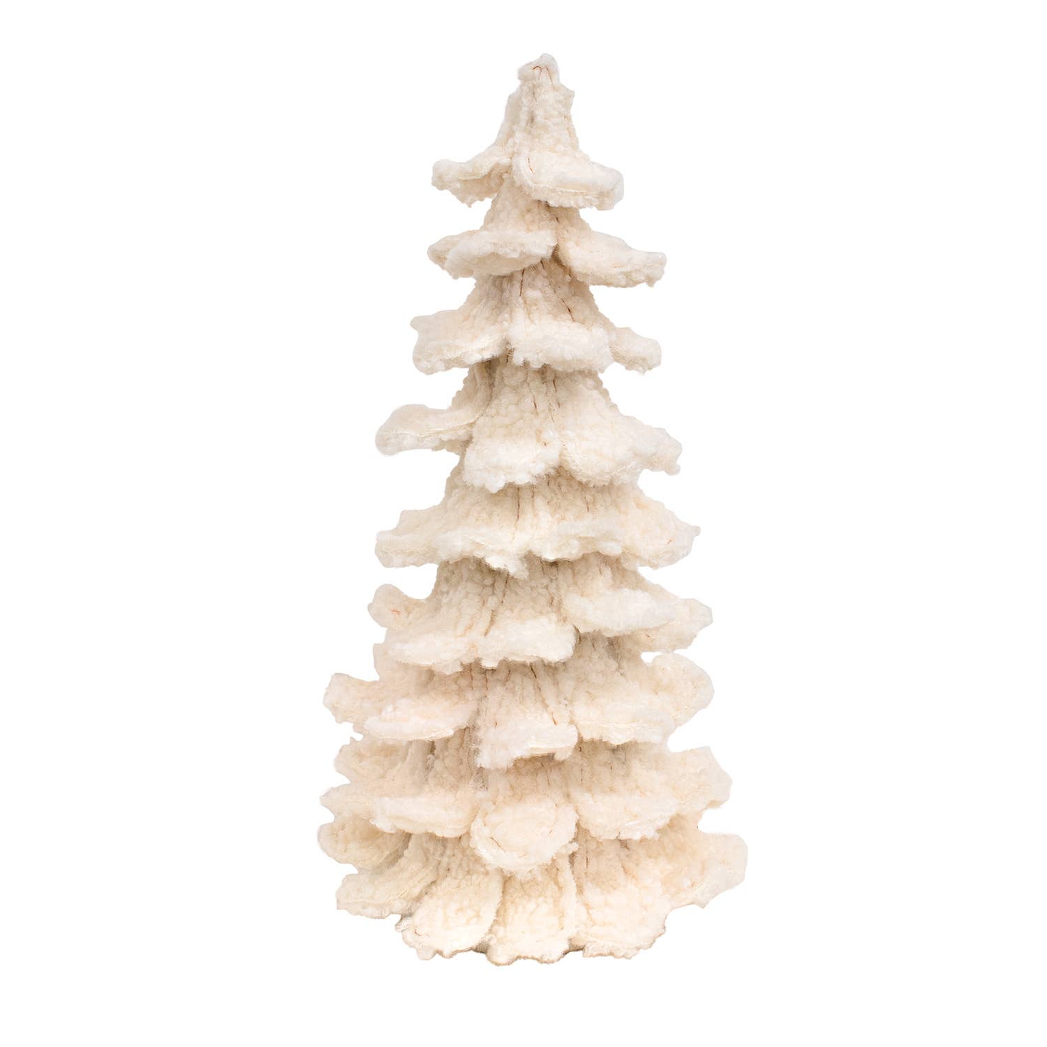 White Sherpa Christmas Tree, 17.5"