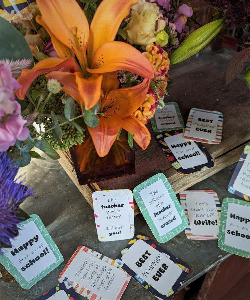 Back to School Flowers (for Teacher)