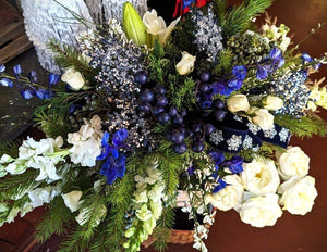 Hanukkah Floral Centerpiece