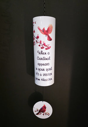 Cardinal Cylinder Wind Chime