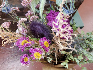 Small Dried Flower Wrap Bouquet