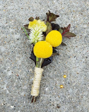 Dried Flower Boutonniere - Homecoming/Prom