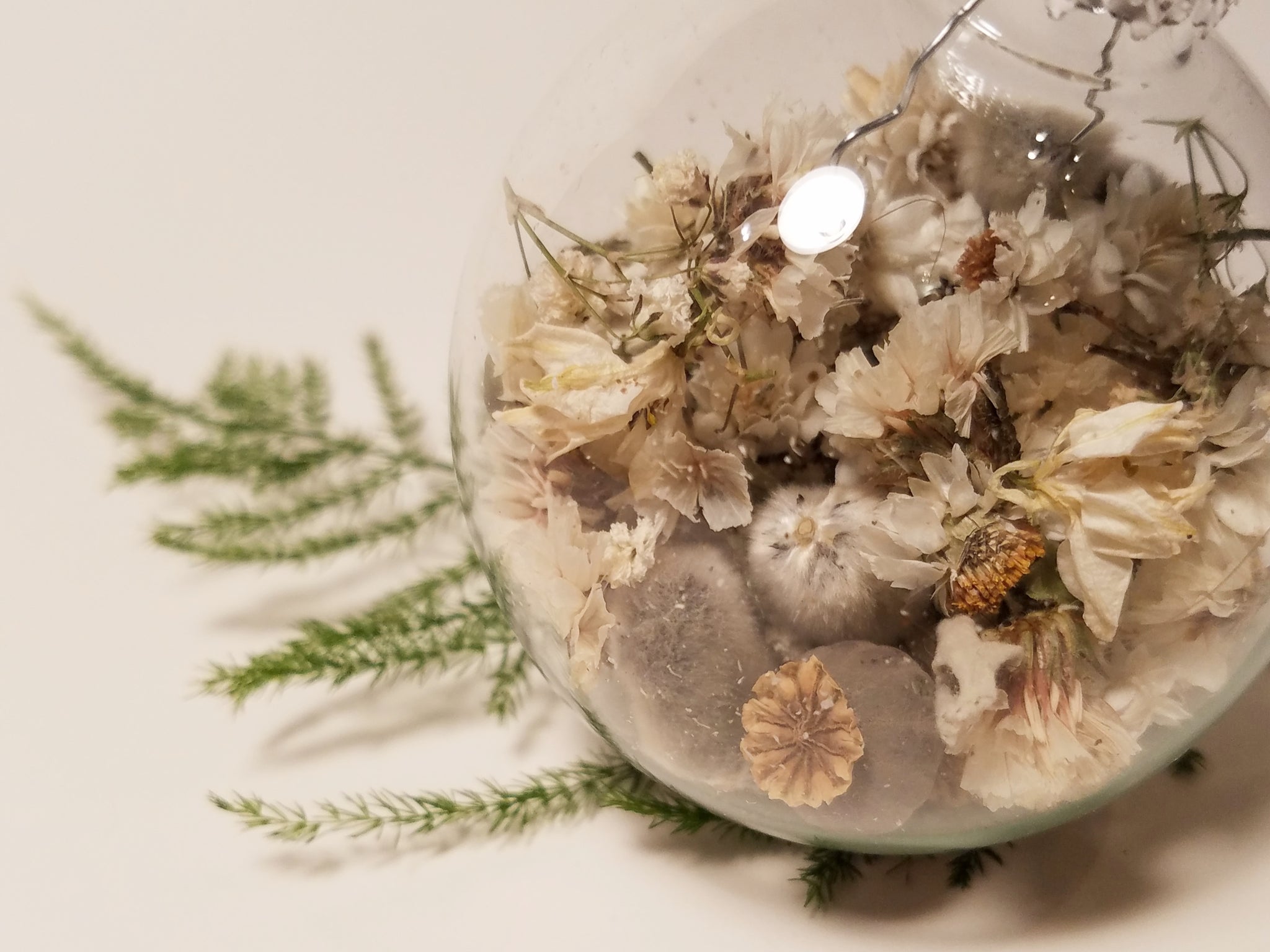 Dried Floral Confetti Ornaments