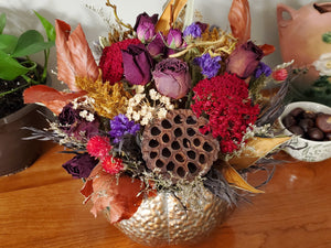 Dried Flower Arrangment (Warm Colors)