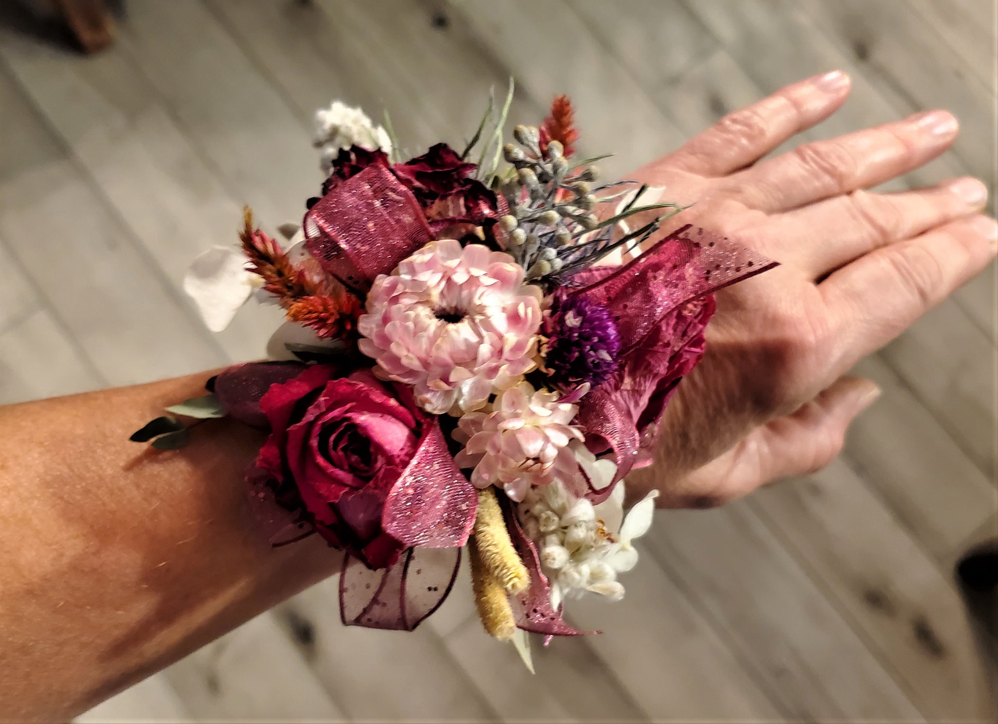 Dried Flower Corsage - E's Florals Dried Flower Corsage - E's Florals