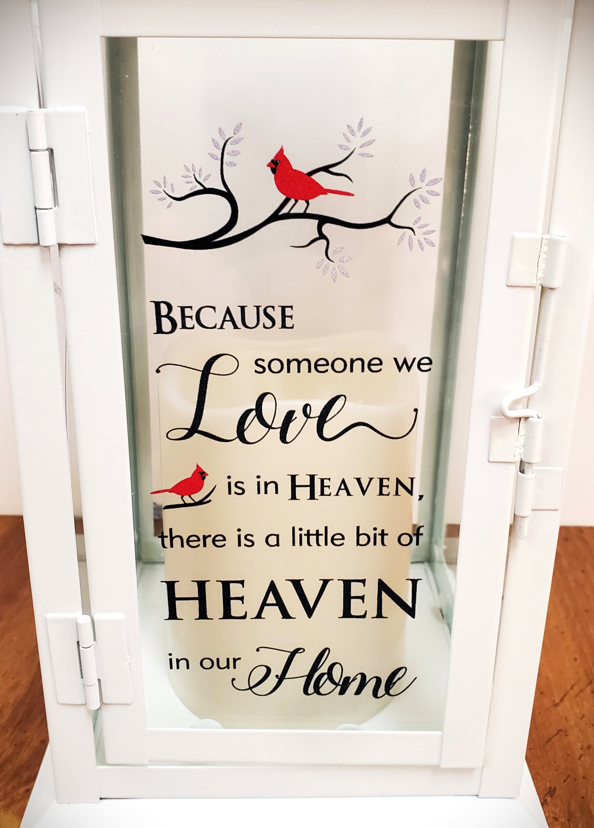 Sympathy Lantern & Candle (Heaven in Our Home)