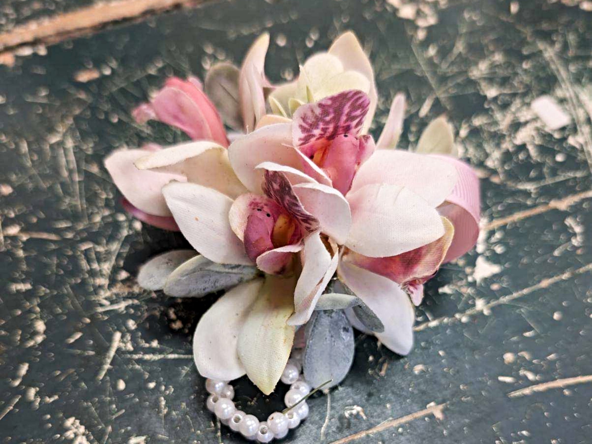 Silk Flower Corsage - Homecoming/Prom