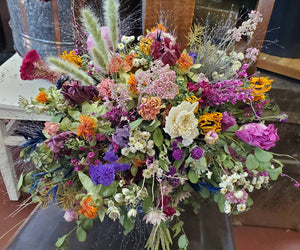 Large Dried Flower Wedding Bridal Bouquet