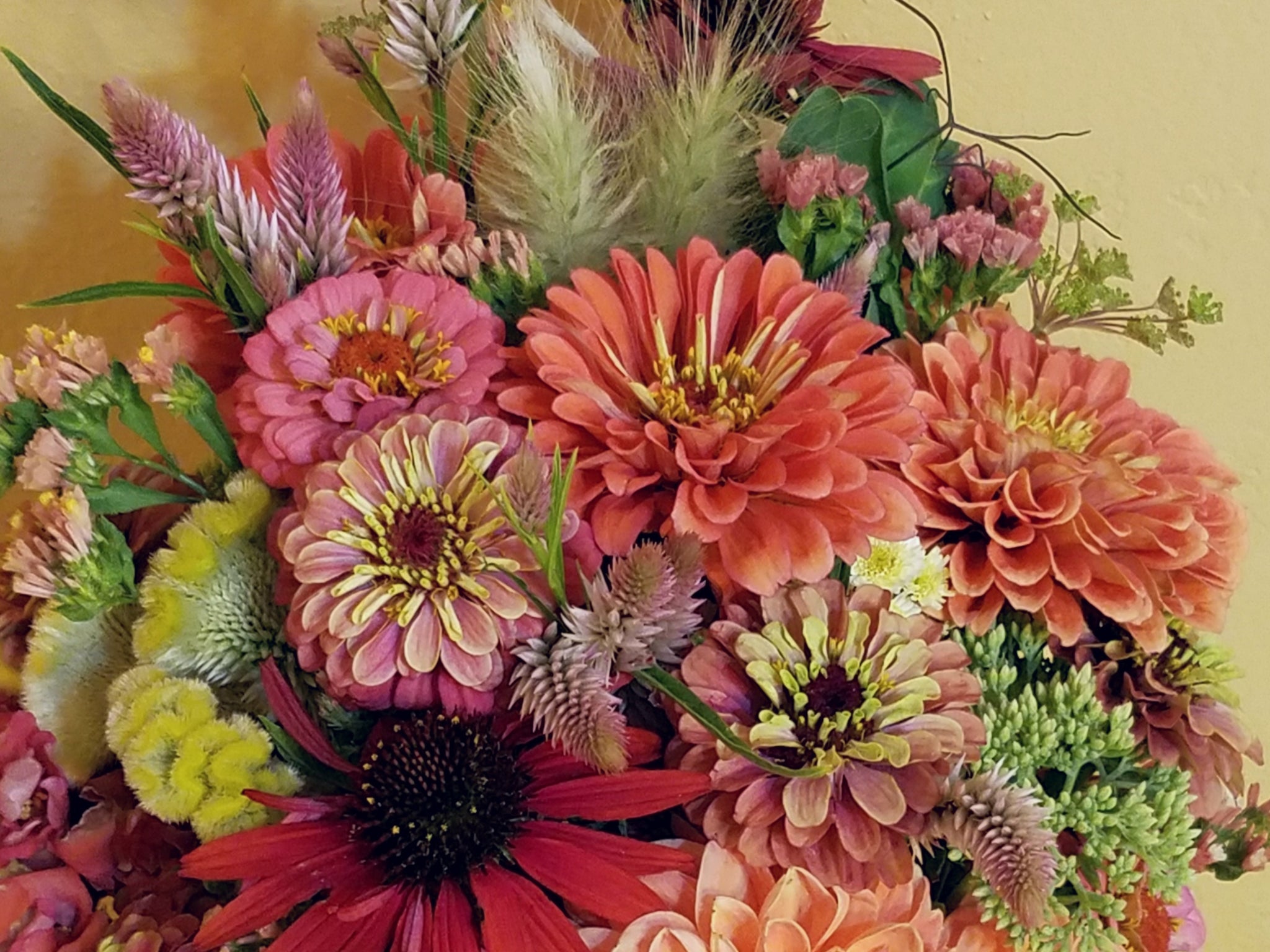 Wrapped Flower Bouquet, Locally Grown Flowers