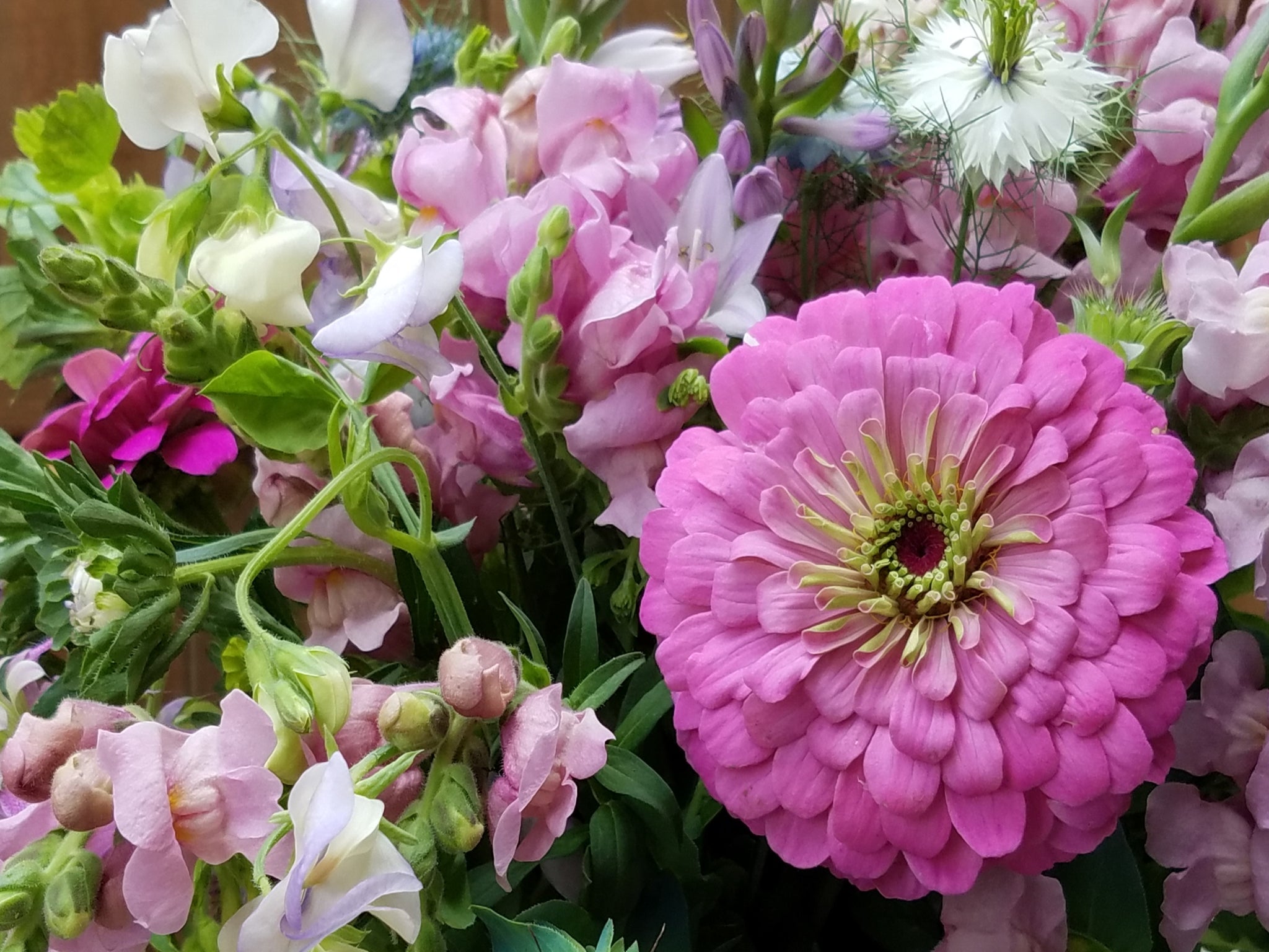 Wrapped Flower Bouquet, Locally Grown Flowers