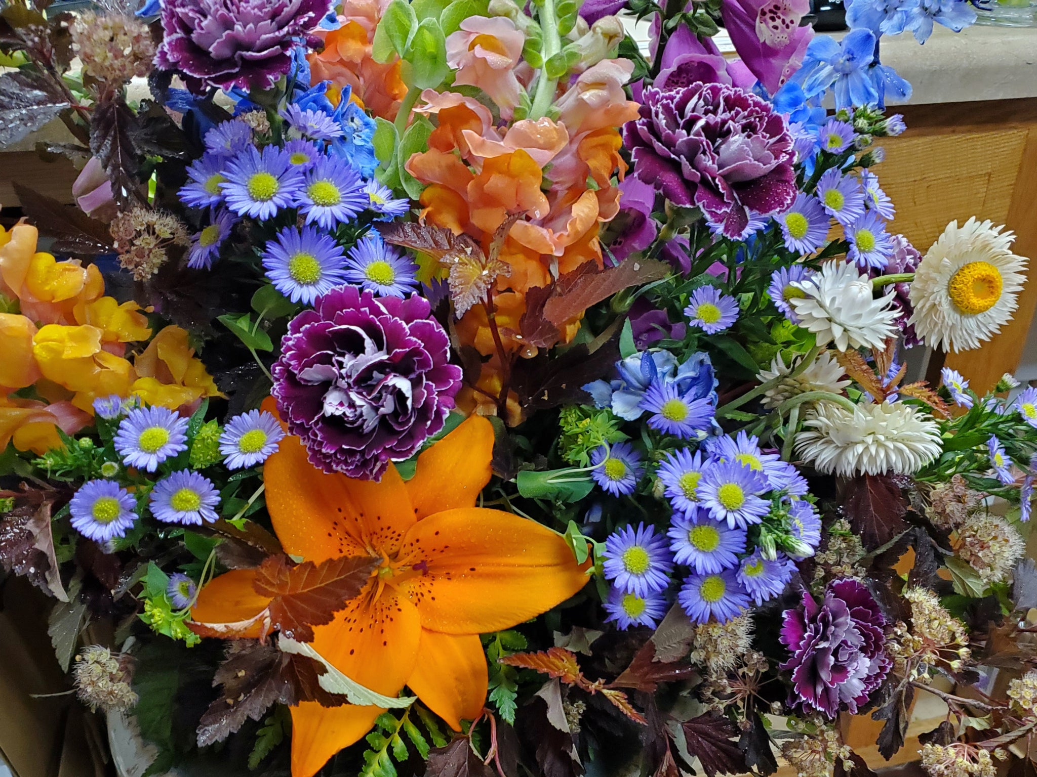 Thanksgiving Fresh Flower Basket