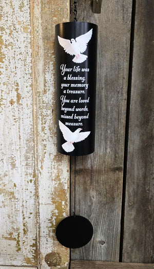 Your Life Was a Blessing Cylinder Wind Chime