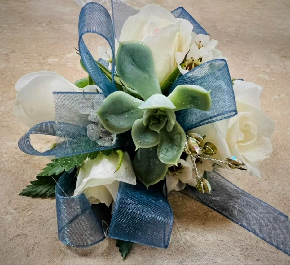 succulent wrist corsage near me Succulent Corsage - Homecoming/Prom