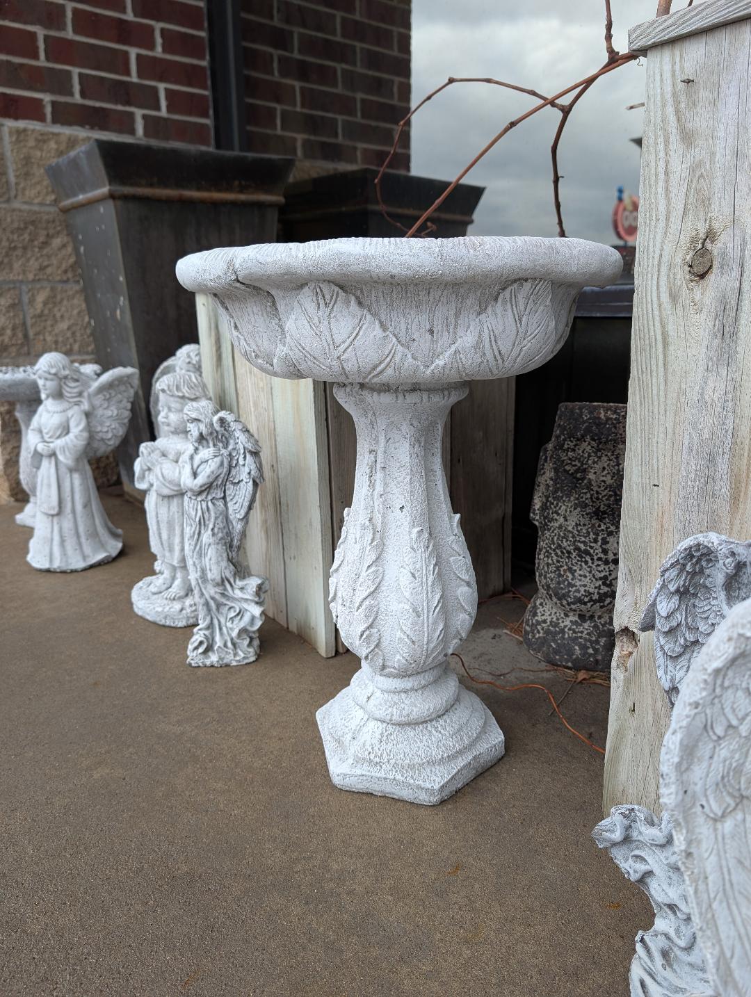 Large Cement Birdbath