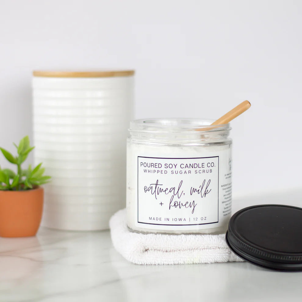 Handmade Whipped Sugar Scrub by Poured Soy Candle Company