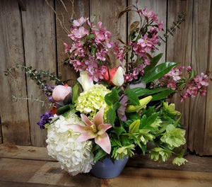 Sympathy Custom Premium Flower Arrangement