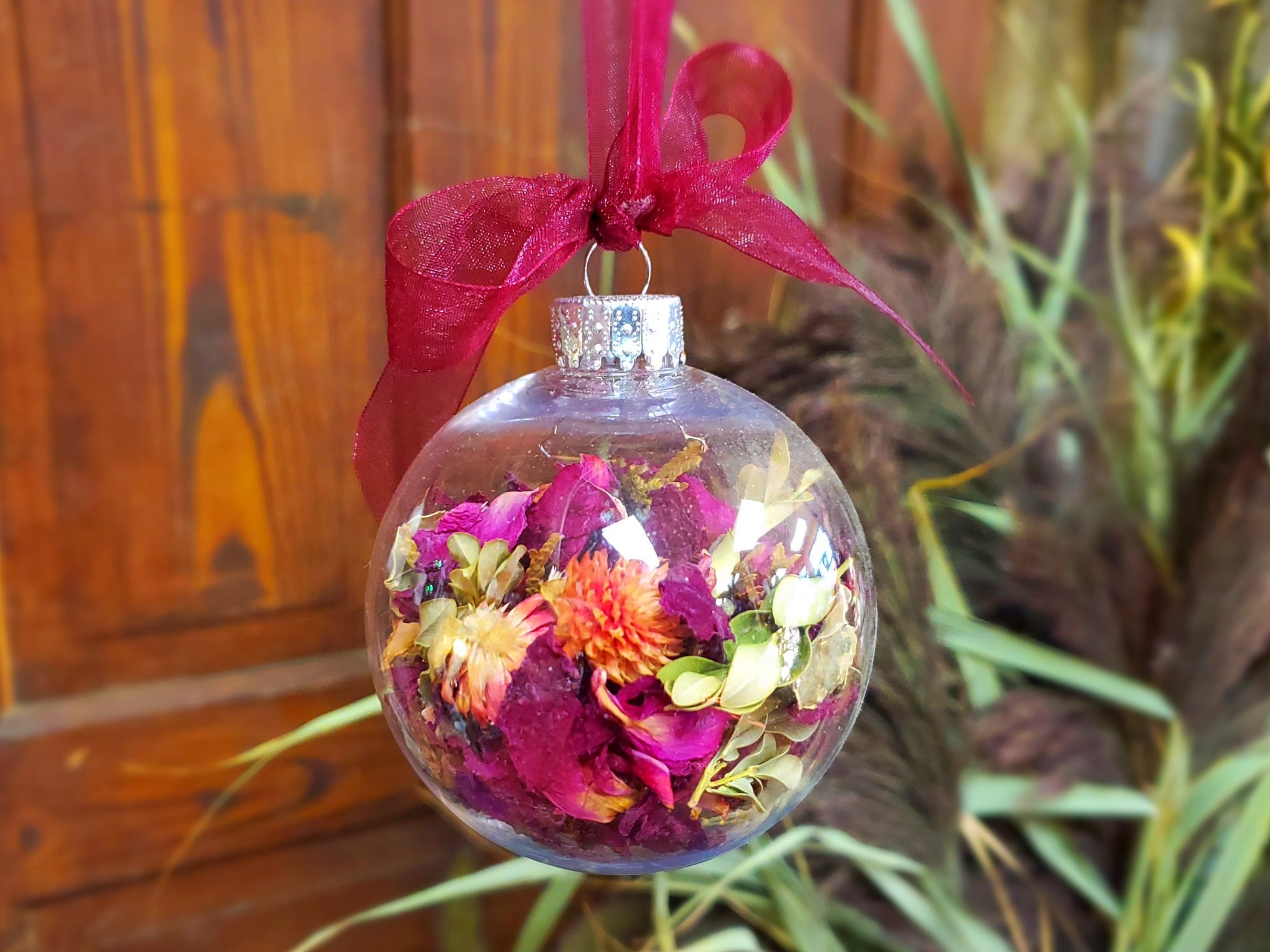 Flower cheap christmas ornaments