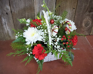Kwanzaa Fresh Flower Basket Arrangement