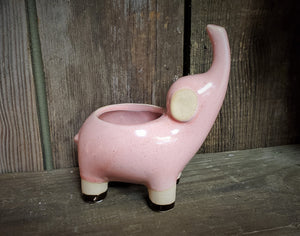 Elephant Ceramic Pot (with or without Plant)