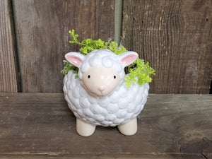 Sheep Ceramic Planter (with or without Plant)