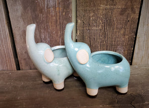 Elephant Ceramic Pot (with or without Plant)