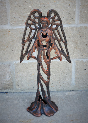 Memorial Metal Angel Sculpture