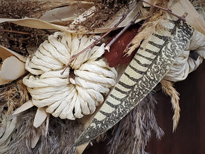 Fall Dried Floral Wreath/Halloween/Thanksgiving