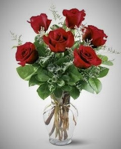 Valentine's Day Rose Bouquet, Standard Half Dozen