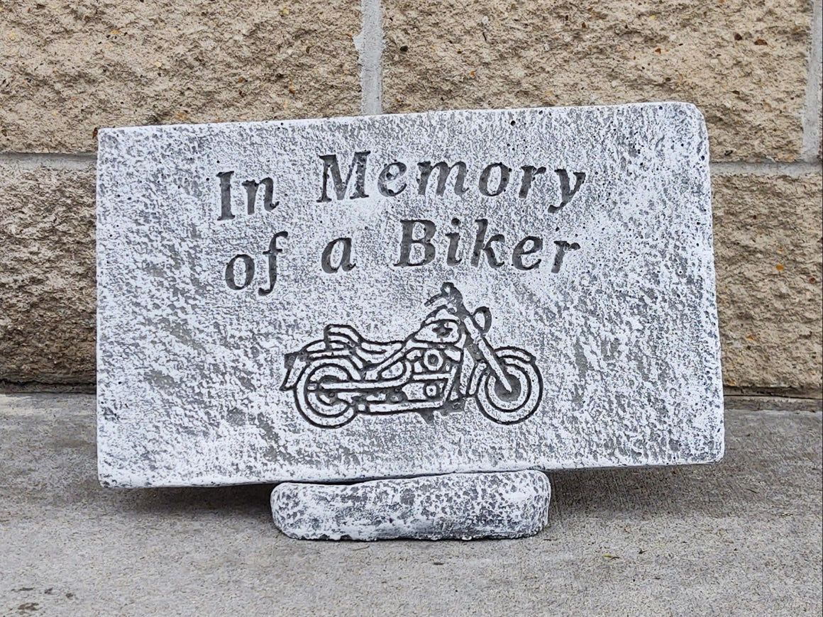 Memorial Garden Stone, In Memory of a Biker