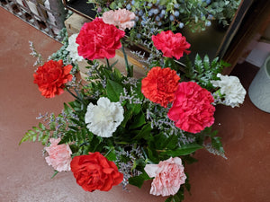Carnation Bouquet (Pink/Red or Purple Shades)