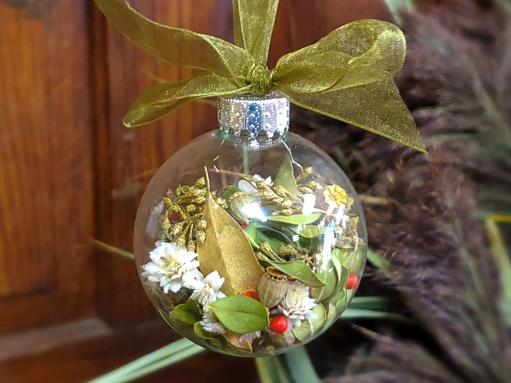 Dried Floral Confetti Ornaments