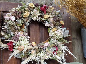 Fall Dried Flower Wreath