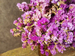 Dried Purple Statice Flowers