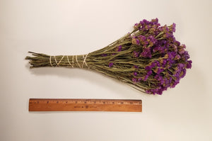 Dried Purple Statice Flowers