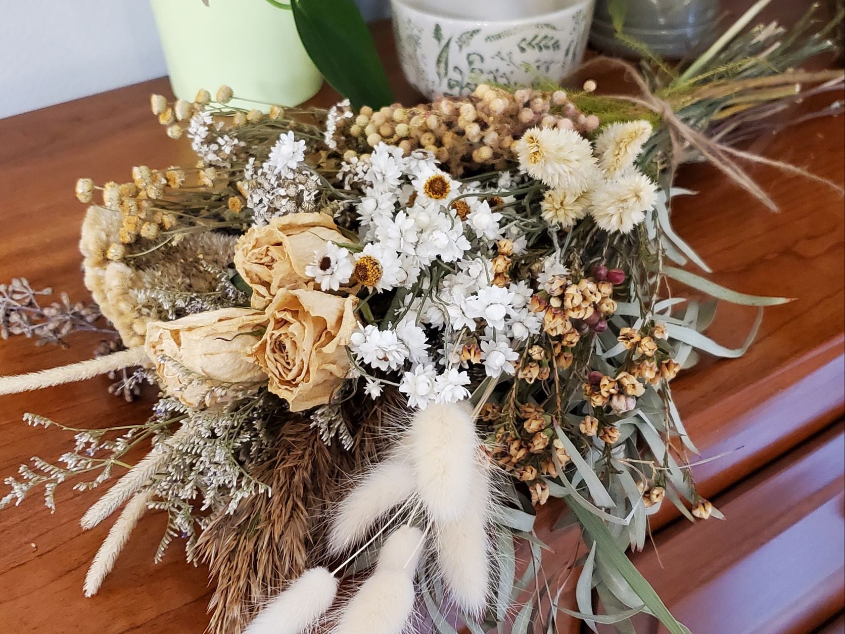 Color Life Natural Dried Flower Bouquet ,Natural Flowers Bouquet Daisies .Dried Daisies, Home Furnishings,DYI Flower Arrangement,40 Pcs (Natural Color