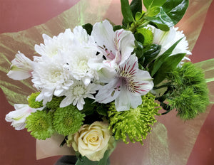 St. Patrick's Day Wrapped Flower Bouquet, Florist's Choice