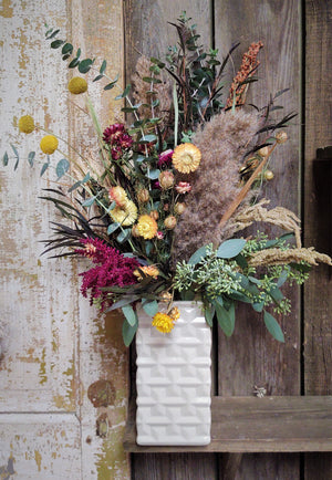 Dried Flower Arrangment (Warm Colors)