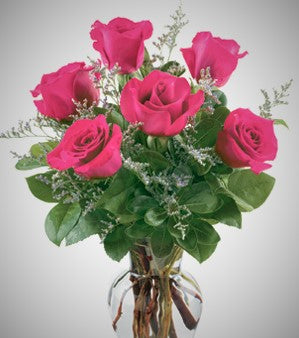 Valentine's Day Rose Bouquet, Standard Half Dozen