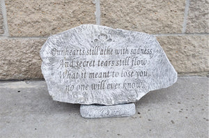 Memorial Garden Stone, Hearts Still Ache